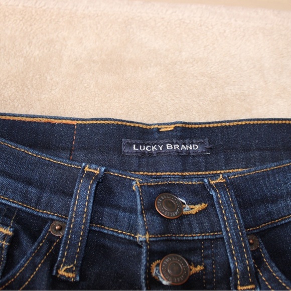 Lucky Brand Women's High Rise Dark Blue Jeans - Picture 4 of 6